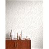 Casadeco|Wild meadow flower wallpaper in white and beige|Floral