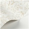 Casadeco|Weiße und beige Tapete mit Wildblumen aus der Wiese|Blumen