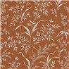 Casadeco|Orange wild countryside flower wallpaper|Floral
