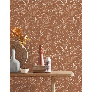 Grandeco|Papier peint floral bleu style boho|Floral 2