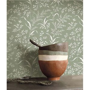 Rasch|Papel pintado floral Boho gris claro|Floral 2