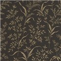 Casadeco|Black wild countryside flower wallpaper|Floral