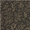Casadeco|Black wild countryside flower wallpaper|Floral