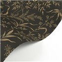 Casadeco|Tapete mit schwarzen Wildblumen vom Land|Blumen