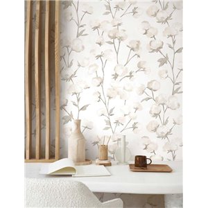 Caselio|Emerald green watercolor forest wallpaper|Floral 2