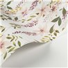 Casadeco|Papier peint avec plantes grimpantes et fleurs blanches et violettes|Floral