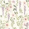 Casadeco|Wisteria flower and climbing plant wallpaper|Floral