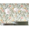 Casadeco|Papier peint floral avec lys, œillets et fougères|Floral