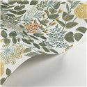 Casadeco|Floral wallpaper with lilies, carnations, and ferns|Floral