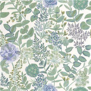 Casadeco|Scandinavian floral beige wallpaper with a minimalist touch|Scandinavian