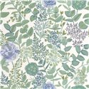 Casadeco|Wallpaper with carnations, primroses and steppe lilies|Floral