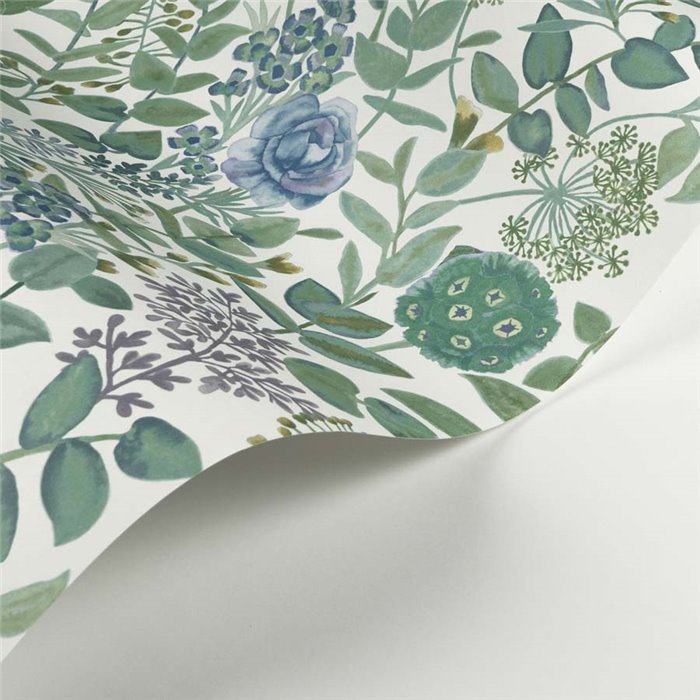 Casadeco|Papier peint fleurs d'œillets, primevères et lys des steppes|Floral