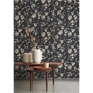 Rasch|Papier peint fleuri Boho gris clair|Floral 2