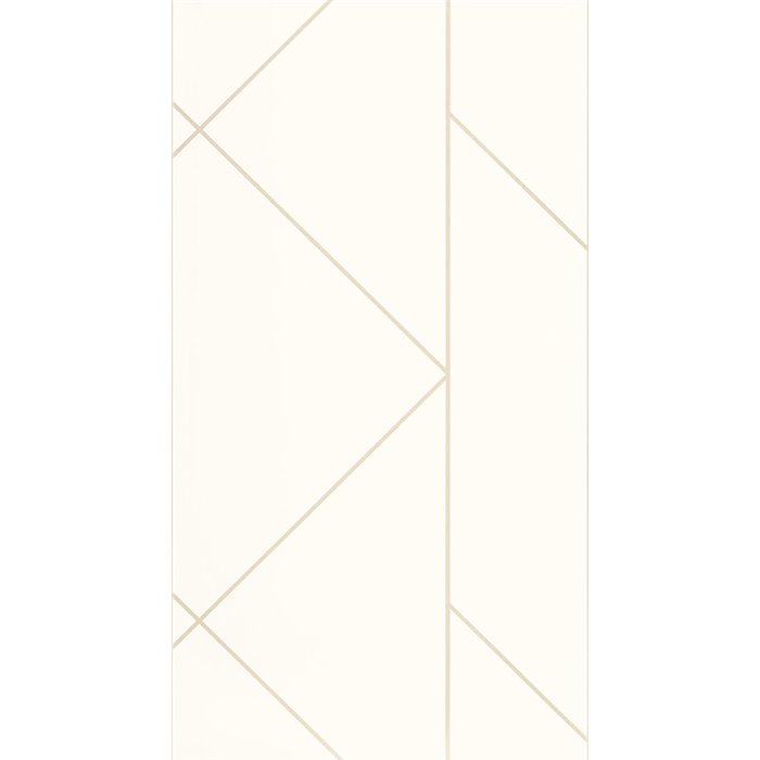 Casadeco|White geometric wallpaper for modern bedroom|Minimalist