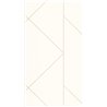 Casadeco|White geometric wallpaper for modern bedroom|Minimalist