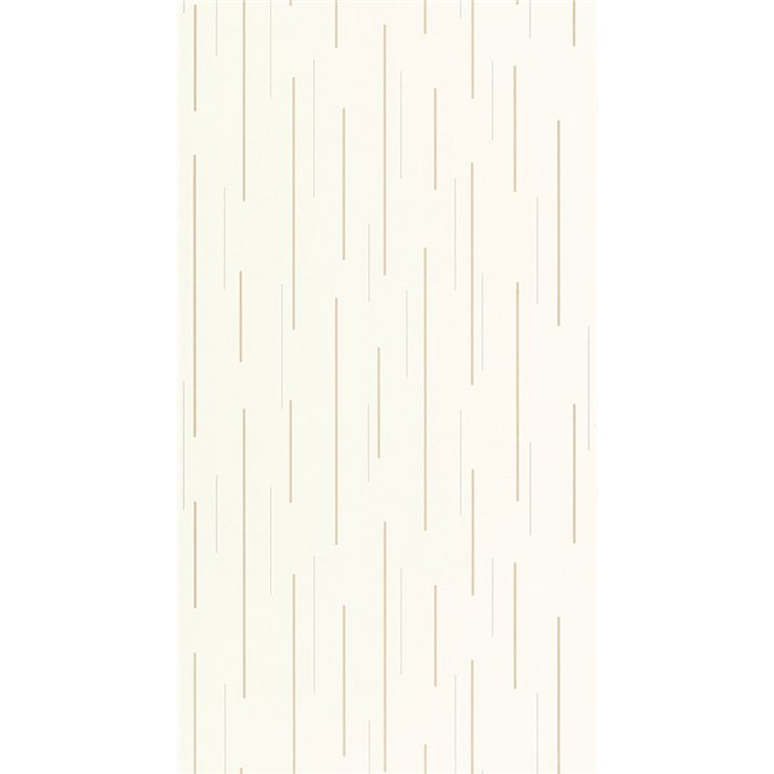 Casadeco|Moderne Tapete mit minimalistischen weißen und goldenen Streifen|Minimalistisch