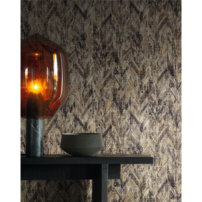 Casamance|Wandverkleidung Jacquard Fischgrät sandfarben tinte|Wandverkleidungen