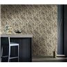 Casamance|Revêtements Muraux jacquard chevron sable encre|Revêtements Muraux