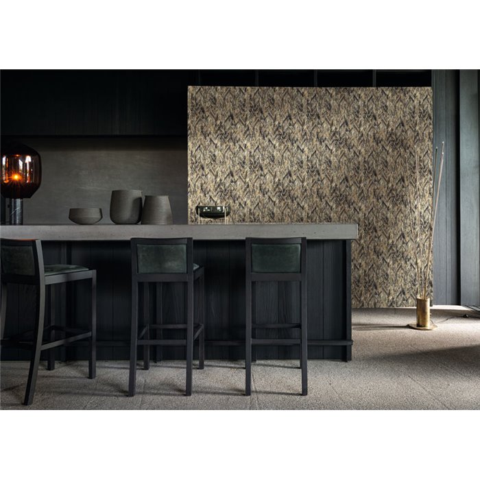 Casamance|Wandverkleidung Jacquard Fischgrät sandfarben tinte|Wandverkleidungen