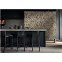 Casamance|Revêtements Muraux jacquard chevron sable encre|Revêtements Muraux