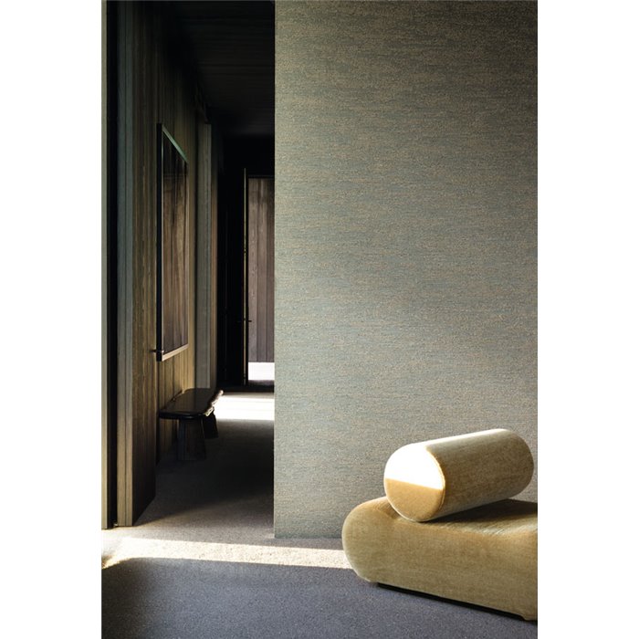 Casamance|Wallcovering jacquard linen wool polyester brown glacé|Wall Coverings
