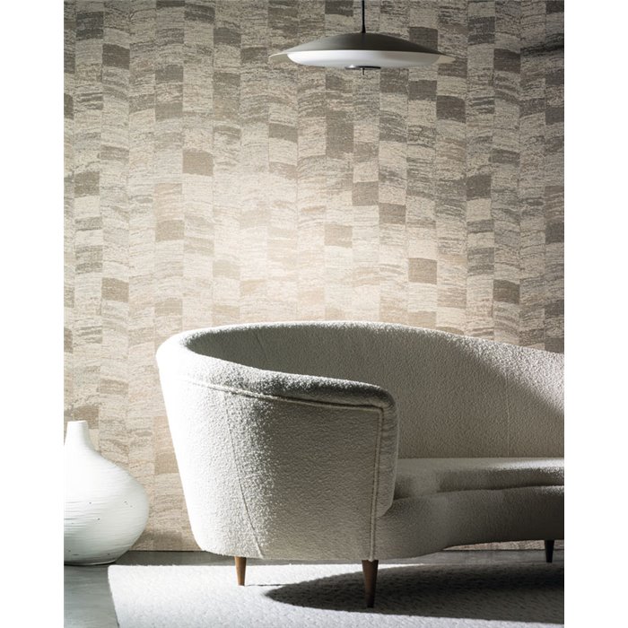 Casamance|Revêtements Muraux abstrait moderne artisanal gris cendre|Revêtements Muraux
