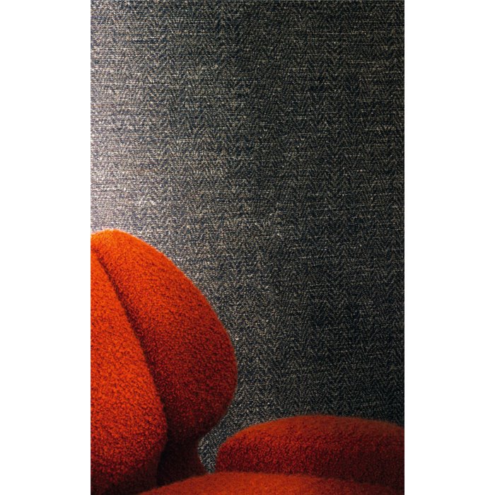 Casamance|Wallcovering satin chevron beige blue|Wall Coverings
