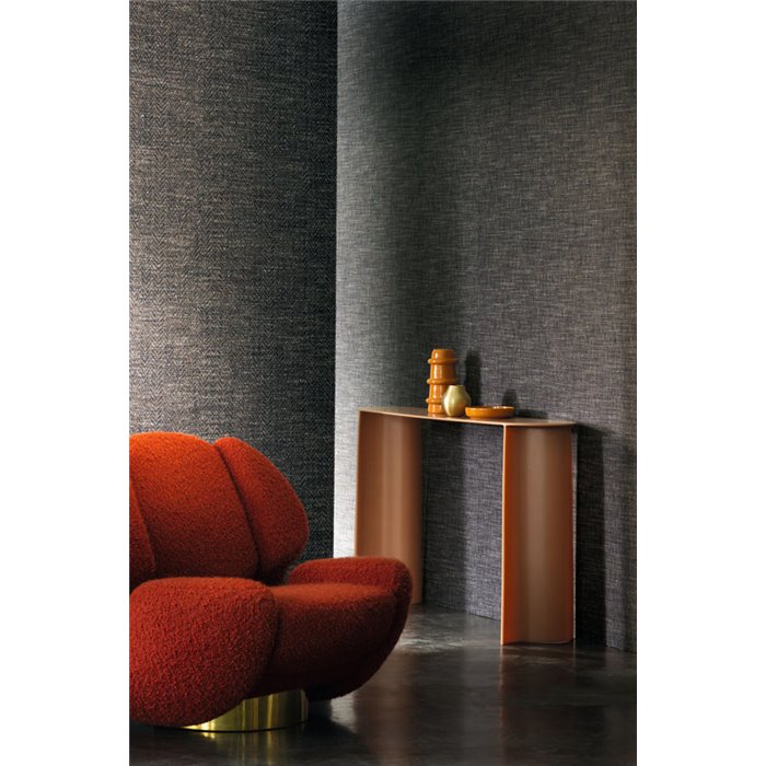 Casamance|Wallcovering satin chevron beige blue|Wall Coverings