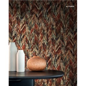 Elitis|Wallcovering velvet mottled rust|Wall Coverings 2