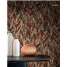 Casamance|Revestimiento pared jacquard espiga chevron beige azul|Revestimientos de Pared