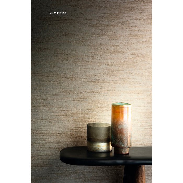 Casamance|Revestimiento pared jacquard lino lana poliéster naranja marrón|Revestimientos de Pared