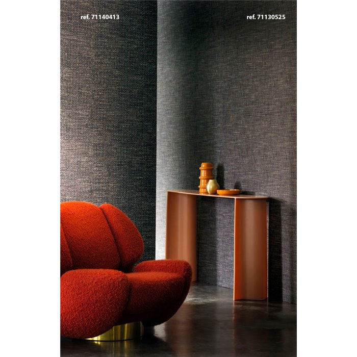 Casamance|Wandverkleidung Satin Fischgrätmuster beige blau|Wandverkleidungen