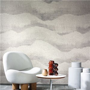 Elitis|Wallcovering plain ribbed velvet camel brown|Wall Coverings