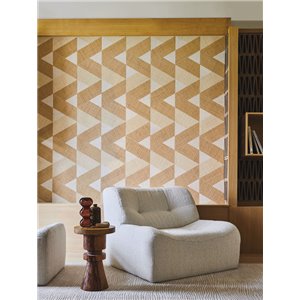 Caselio|Textil-Effekt-Tapete in Beige|Raffiaimitation 2