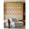 Casamance|Revêtements Muraux mosaïque géométrique raphia naturel beige|Revêtements Muraux