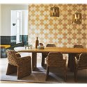 Casamance|Wandverkleidung Mosaik Palmen aus Raffia natur beige|Wandverkleidungen