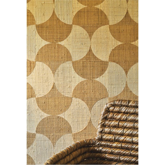 Casamance|Wandverkleidung Mosaik Palmen aus Raffia natur beige|Wandverkleidungen