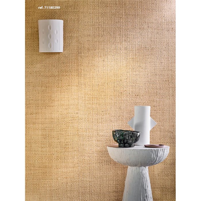 Casamance|Revestimiento pared rafia natural Madagascar trenzada blanco|Revestimientos de Pared