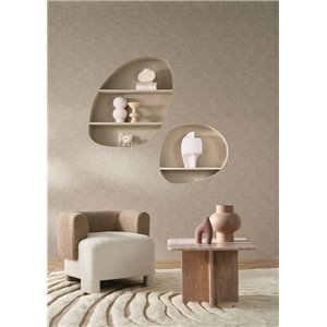 Elitis|Wallcovering velvet mottled light brown|Wall Coverings 2