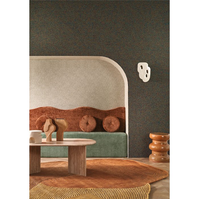 Casamance|Wandverkleidung Bouclette Textil kleine Locken topas bernstein|Casamance