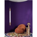 Casamance|Revêtements Muraux tissu bouclé nœuds boucles violet|Casamance