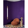 Casamance|Wallcovering boucle fabric knots curls violet|Casamance