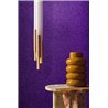 Casamance|Wallcovering boucle fabric knots curls violet|Casamance