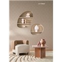 Casamance|Revêtements Muraux tissu bouclé petits boucles moutarde|Casamance