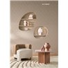 Casamance|Revêtements Muraux tissu bouclé petits boucles moutarde|Casamance