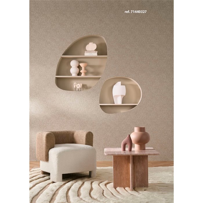 Revestimiento pared bouclé rizos pequeños texturizado antracita marrón - Casamance Etreinte 71440521