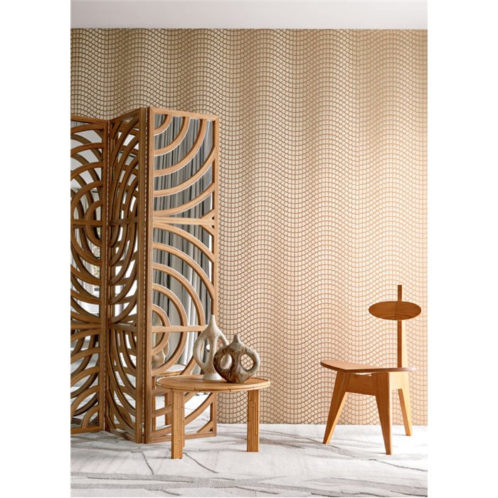 Casamance|Revestimiento pared mosaico tela sisal estilo japonés beige marrón|Revestimientos de Pared