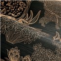 Casamance|Wallcovering Japanese landscape embroidery sisal copper black|Wall Coverings