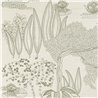 Casamance|Revêtements Muraux paysage jardin japonais brodé sisal vert beige|Revêtements Muraux