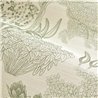 Casamance|Revêtements Muraux paysage jardin japonais brodé sisal vert beige|Revêtements Muraux